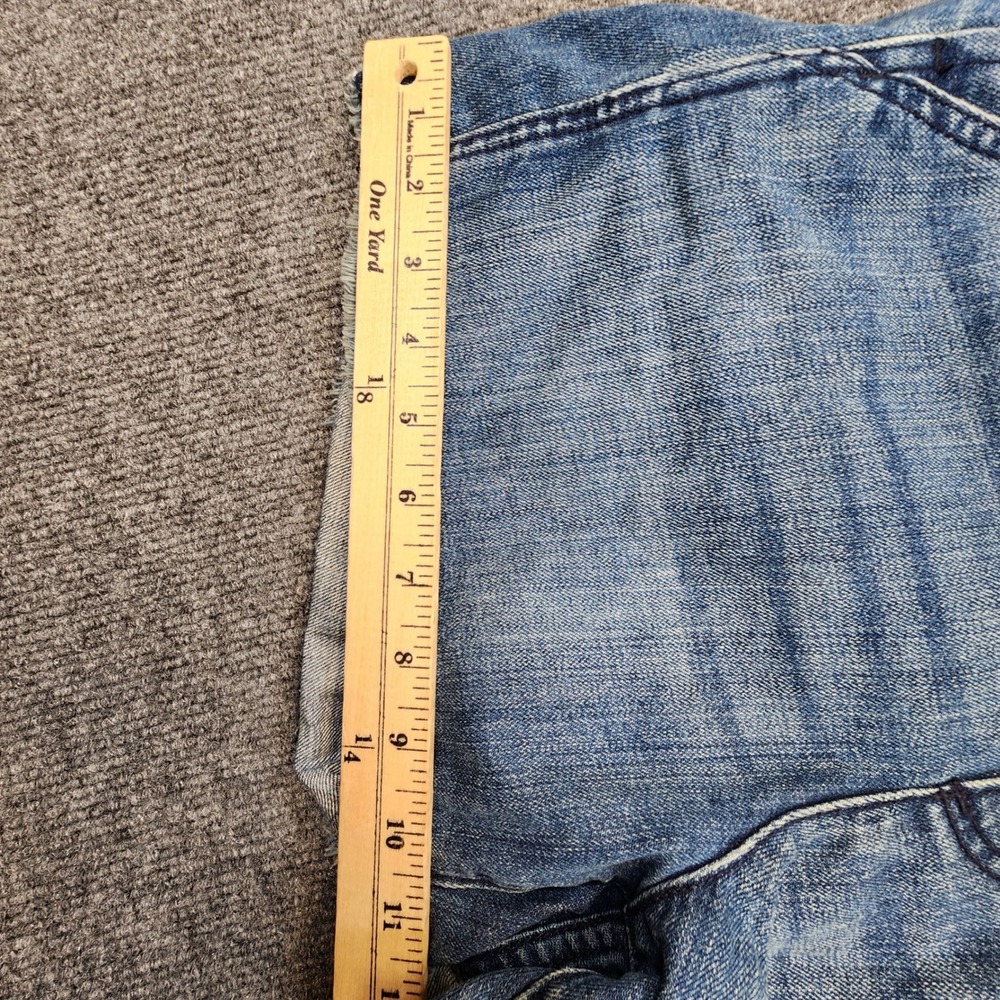 Madewell Adirondack Short Overalls Womens Medium Blue Medium Wash Raw Hem Denim - Picture 8 of 12